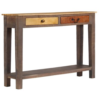 vidaXL Table console Bois massif Vintage 118 x 30 x 80 cm