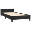 vidaXL Cadre de lit sans matelas noir double similicuir