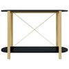vidaXL Table console Noir 110x38x75 cm Bois d'ingénierie