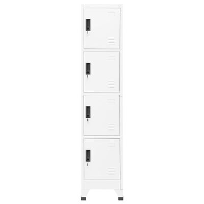 vidaXL Armoire à casiers Blanc 38x45x180 cm Acier