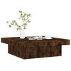 vidaXL Table basse Ch&ecirc;ne fum&eacute; 90x90x28 cm Bois d'ing&eacute;nierie