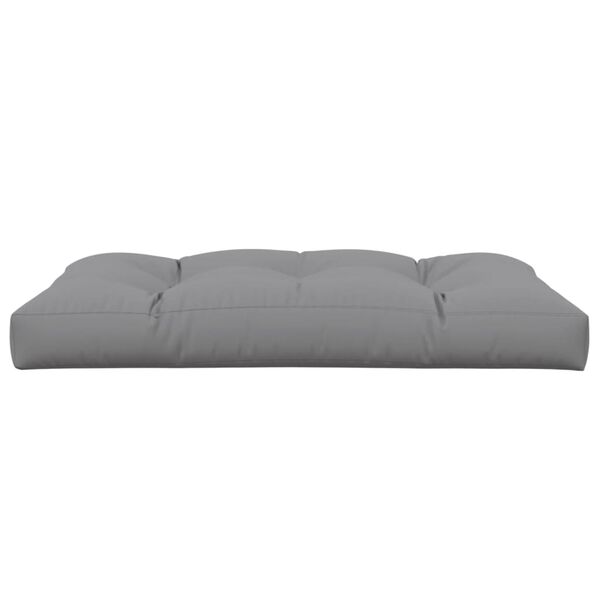 vidaXL Coussin de palette gris 120x80x12 cm tissu