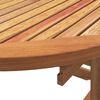 vidaXL Ensemble &agrave; manger de jardin 5pcs bois d'acacia solide textil&egrave;ne