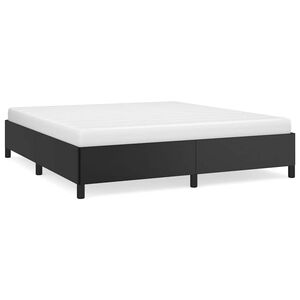 vidaXL Cadre de lit sans matelas noir California similicuir