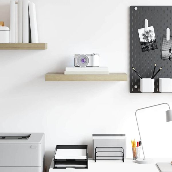 vidaXL &Eacute;tag&egrave;re murale flottante ch&ecirc;ne 50x23x3,8 cm MDF