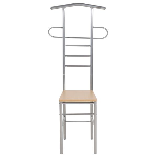 vidaXL Chaise valet de nuit lot de 2 m&eacute;tal