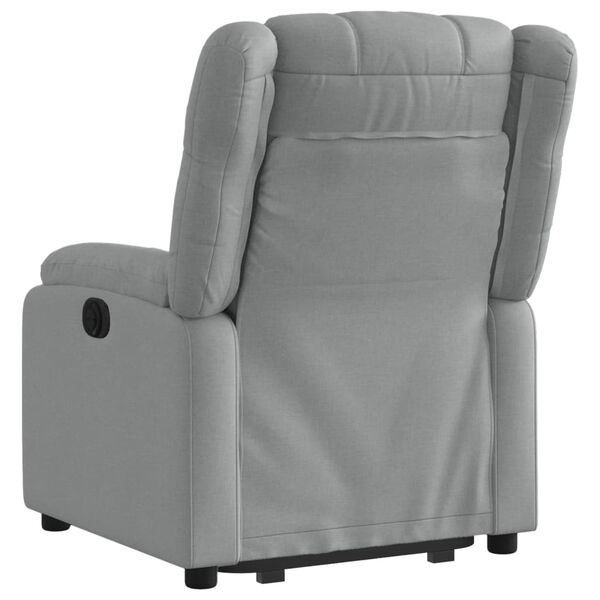 vidaXL Fauteuil inclinable gris clair tissu