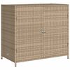 vidaXL Armoire de rangement de jardin beige 83x45x76 cm r&eacute;sine tress&eacute;e