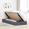 vidaXL Lit de Rangement avec matelas Gris fonc&eacute; 100 x 190 cm Velours