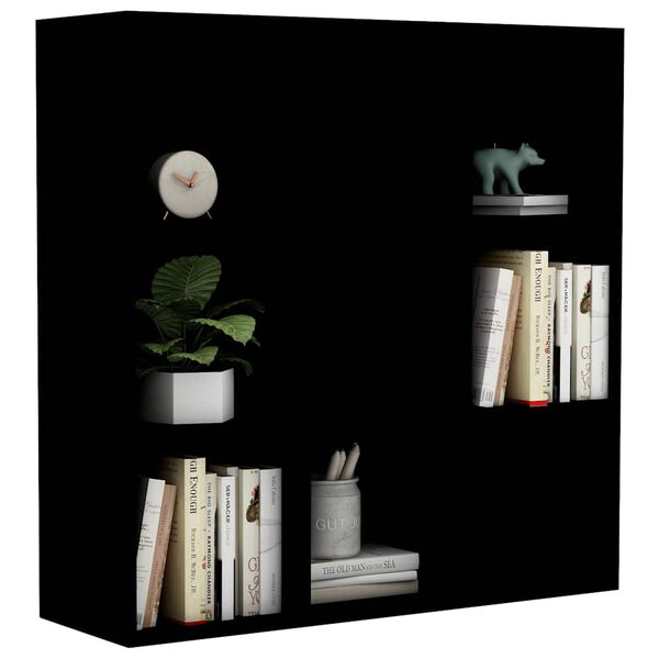 vidaXL Biblioth&egrave;que noir 98x29x97,5 cm bois d'ing&eacute;nierie