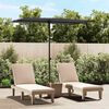 vidaXL Parasol de jardin avec mât en aluminium 2x1,5 m Anthracite