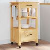 vidaXL Chariot de cuisine MONZA 48x40x88,5 cm bois massif de pin