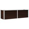 vidaXL Lit sur&eacute;lev&eacute; de jardin Marron 160x40x45 cm Acier galvanis&eacute;