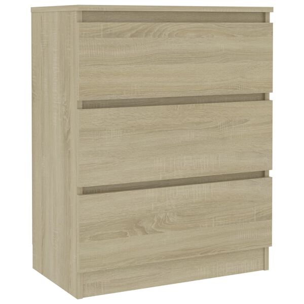 vidaXL Buffet Ch&ecirc;ne sonoma 60x35x76 cm Bois d'ing&eacute;nierie
