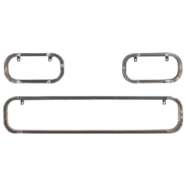 vidaXL Ensemble d'étagères murales 3 pcs Bois solide de manguier