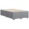 vidaXL Cadre de lit sans matelas gris clair tissu