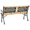 vidaXL Banc de jardin 122 cm fonte et bois de sapin massif