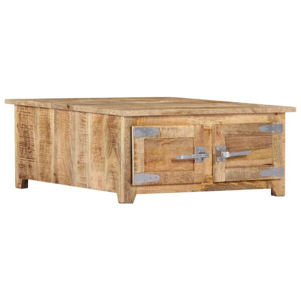 vidaXL Table basse 70x70x30 cm Bois de manguier solide