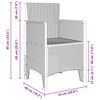 vidaXL Ensemble de salle à manger pour jardin 3 pcs Marron Rattan Polt