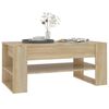 vidaXL Table basse ch&ecirc;ne sonoma 102x55x45 cm bois d'ing&eacute;nierie