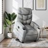 vidaXL Fauteuil inclinable de massage gris clair tissu