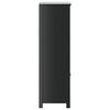 vidaXL Armoire de salle de bain BERG noir 40x34x110 cm pin massif