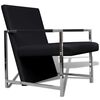 vidaXL Fauteuil cabriolet noir similicuir