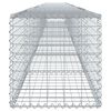 vidaXL Panier gabion avec couvercle 800x50x50 cm fer galvanis&eacute;