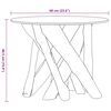 vidaXL Table basse Bois flottant de teck massif 60 cm