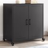 vidaXL Buffet noir 68x39x72 cm acier