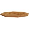vidaXL Dessus de table 60x60x2,5 cm octogonal bois de teck massif
