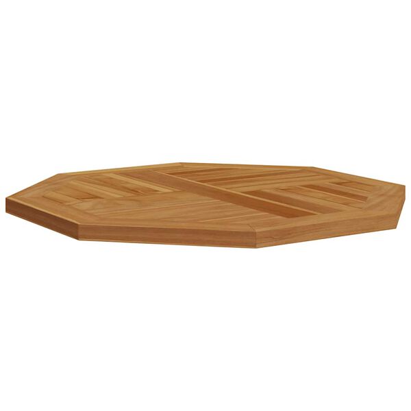 vidaXL Dessus de table 60x60x2,5 cm octogonal bois de teck massif