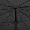 vidaXL Parasol de jardin avec m&acirc;t 200x130 cm anthracite