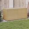 vidaXL Bo&icirc;te de rangement de jardin m&eacute;lange beige 283L r&eacute;sine tress&eacute;e