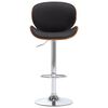 vidaXL Tabouret de bar Noir Similicuir