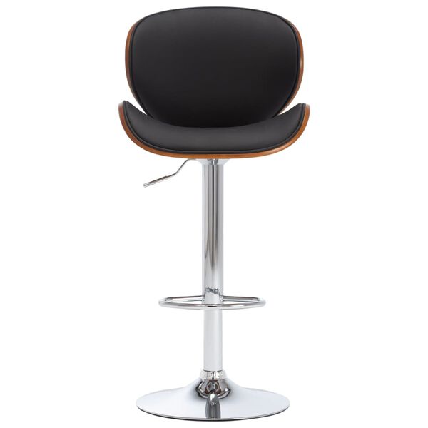 vidaXL Tabouret de bar Noir Similicuir