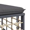 vidaXL Salon de jardin 9 pcs avec coussins anthracite r&eacute;sine tress&eacute;e