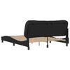 vidaXL Cadre de lit sans matelas Hvar noir 152x203 cm similicuir