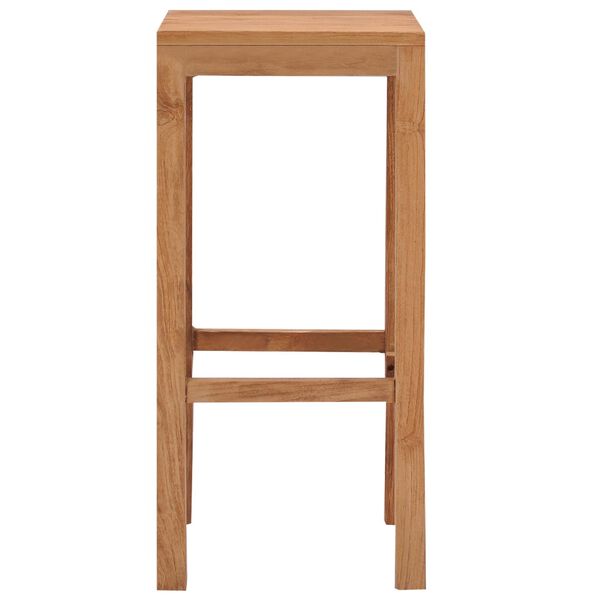 vidaXL Tabourets de bar lot de 4 bois de teck massif