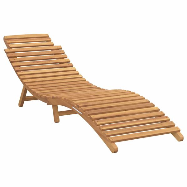vidaXL Transat Gris foncé 188 x 55 x 59 cm Bois de teck solide