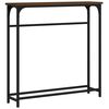 vidaXL Table console chêne marron 75x19,5x75 cm bois d'ingénierie