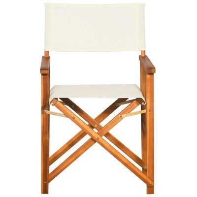 vidaXL Chaises de metteur en scène lot de 2 Bois massif d'acacia