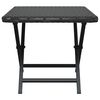 vidaXL Table pliable noir 45x35x32 cm r&eacute;sine tress&eacute;e