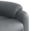vidaXL Fauteuil inclinable de massage gris similicuir