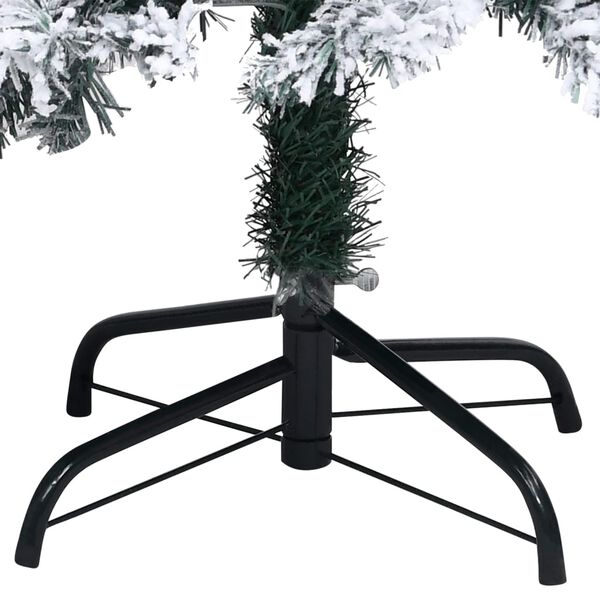 vidaXL Arbre de No&euml;l artificiel pr&eacute;-&eacute;clair&eacute; et boules vert 240 cm PVC