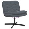 vidaXL Fauteuil relaxant pivotant Gris foncé 63 x 75 x 76 cm Velours