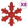 vidaXL Ensemble de boules de No&euml;l 111 pi&egrave;ces rouge polystyr&egrave;ne