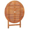 vidaXL Table pliable de jardin 90x75 cm Bois d'acacia massif