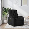 vidaXL Fauteuil de massage inclinable noir tissu
