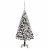 vidaXL Arbre de No&euml;l artificiel pr&eacute;-&eacute;clair&eacute; et boules vert 150 cm PVC